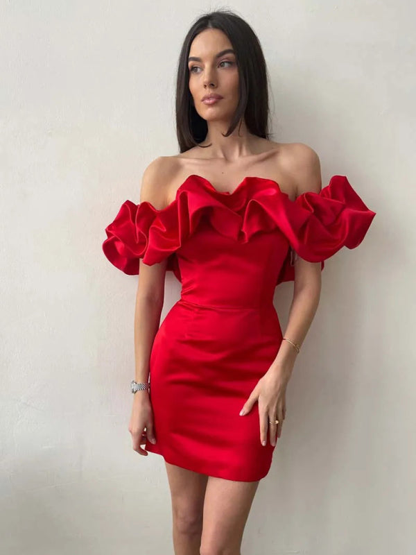 Abito donna con volanti