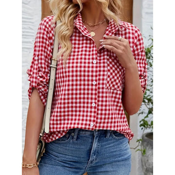 Camicia donna con dettagli minimali