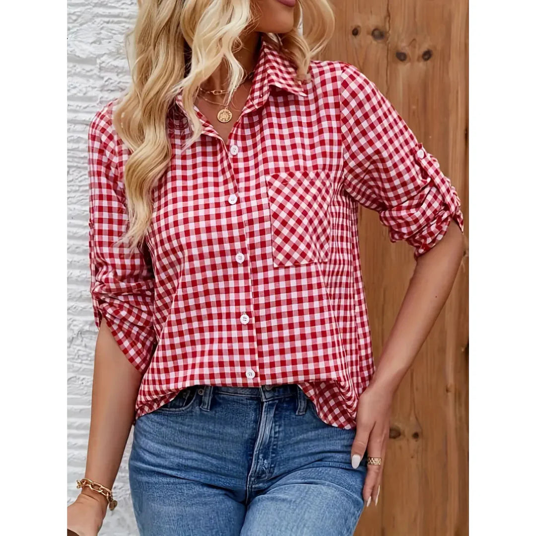 Camicia donna con dettagli minimali