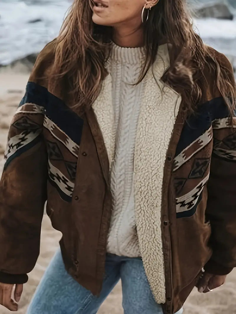 Cappotto donna con interno effetto sherpa
