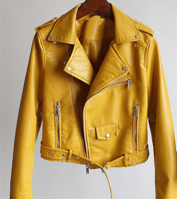 Giacca corta donna biker con zip asimmetrica