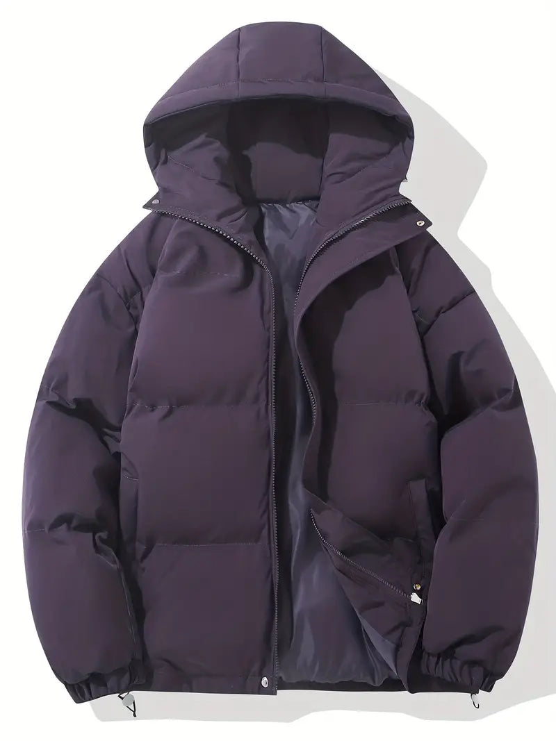 Piumino donna con cappuccio e chiusura a zip